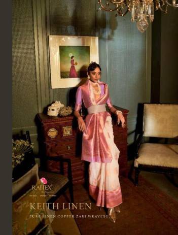 Keith Linen By Rajtex Weaving Partywear Saree Collection